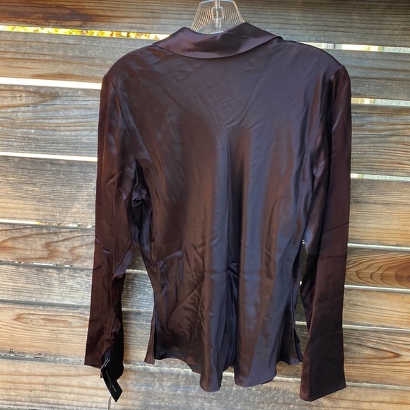 A•B•S by Allen Schwartz Shimmer Shirt size Large - Picture 5 of 9